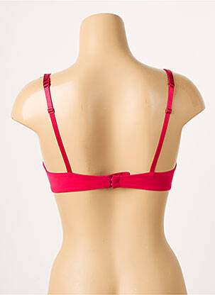 Sutien efect material satinat top sutien push-up roz AUBADE femeie
