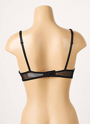 Sutien efect material satinat top sutien push-up negru AUBADE femeie