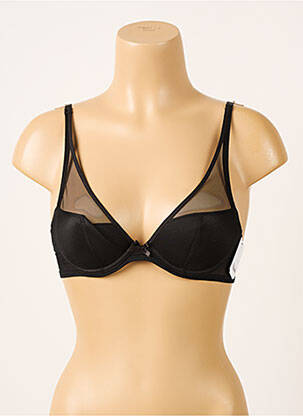 Sutien efect material satinat top sutien modelat negru AUBADE femeie