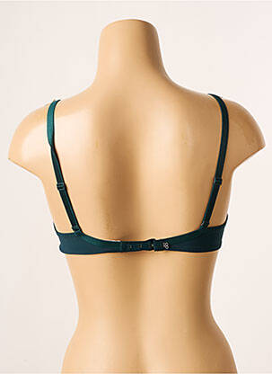 Sutien efect material satinat sutien cupe întregi cu decolteu înalt verde SIMONE PERELE femeie