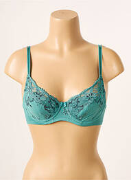 Sutien efect material satinat top sutien modelat verde FEMILET femme