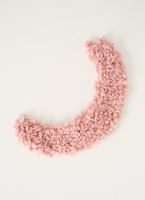 Guler / Eșarfă de gât roz J.O MILANO fată