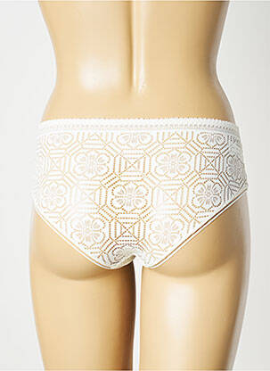 Shorty efect material satinat bej SIMONE PERELE femeie
