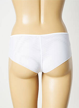 Shorty efect material satinat alb SIMONE PERELE femeie