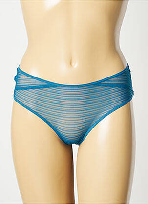 Shorty efect material satinat albastru SIMONE X SIMONE PÉRÈLE femeie