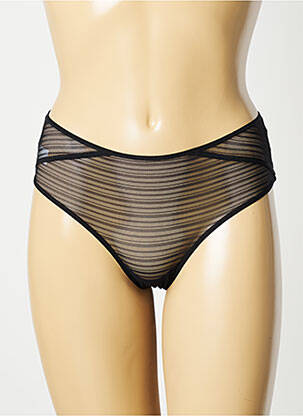 Shorty efect material satinat negru SIMONE X SIMONE PÉRÈLE femeie