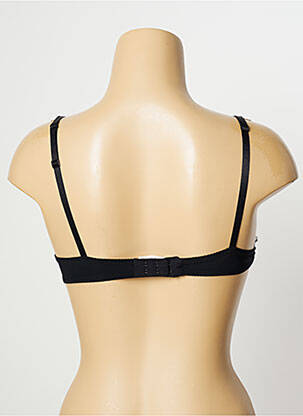 Sutien efect material satinat sutien balconet cu decolteu înalt negru AUBADE femeie