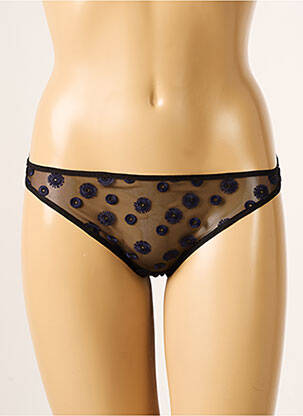 Chilot efect material satinat negru SIMONE PERELE femeie