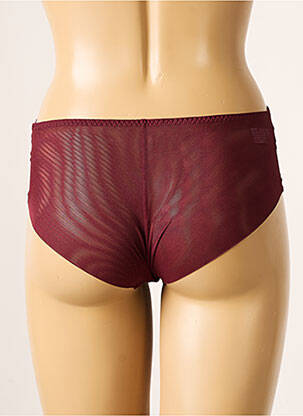 Shorty efect material satinat roșu SIMONE PERELE femeie