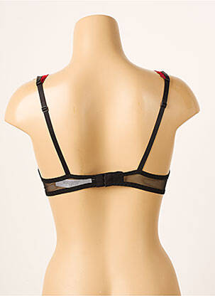 Sutien broderie sutien push-up cu aer, model înalt negru AUBADE femeie