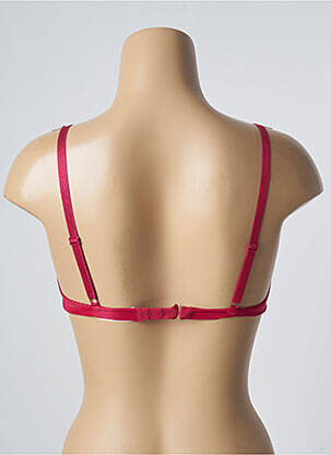 Sutien efect material satinat top triunghiuri roz SIMONE X SIMONE PÉRÈLE femeie