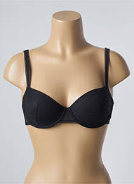 Sutien efect material satinat top sutien modelat negru PASSIONATA femme