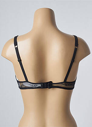 Sutien efect material satinat top sutien modelat negru PASSIONATA femeie