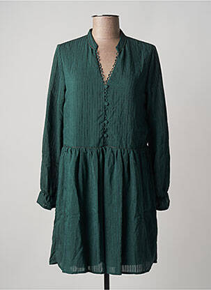 Rochie midi mâneci lungi mâneci lungi verde CHERRY PARIS femeie