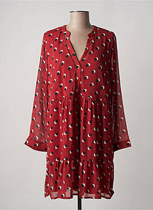 Rochie scurtă mâneci lungi mâneci lungi roșu CHERRY PARIS femeie