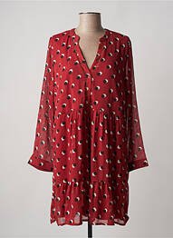 Rochie scurtă mâneci lungi mâneci lungi roșu CHERRY PARIS femeie