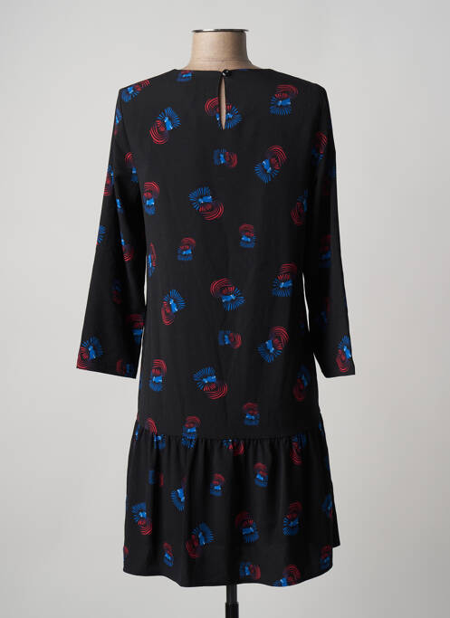 Rochie scurtă croială evazată mâneci lungi negru ANONYME DESIGNERS femme