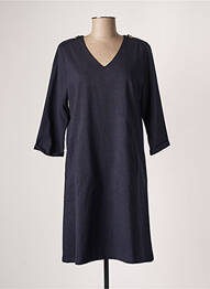 Rochie midi mâneci 3/4 mâneci 3/4 albastru DIPLODOCUS femeie