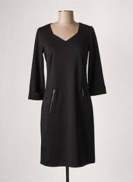 Rochie midi mâneci 3/4 mâneci 3/4 negru FRANSA femeie