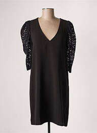 Rochie scurtă mâneci 3/4 mâneci 3/4 negru LA PETITE ETOILE femeie