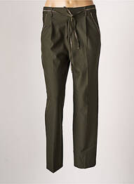 Pantalon chino țesătură poplin mărime normală verde GRACE & MILA femeie