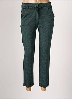 Pantalon chino țesătură poplin mărime normală verde DIPLODOCUS femeie