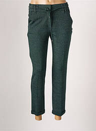 Pantalon chino țesătură poplin mărime normală verde DIPLODOCUS femeie