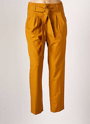 Pantalon drept galben GRACE & MILA femeie