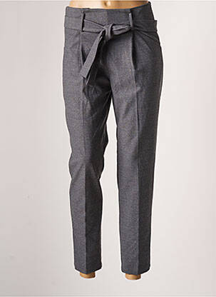 Pantalon drept elasticitate mărime normală gri F.A.M. femeie