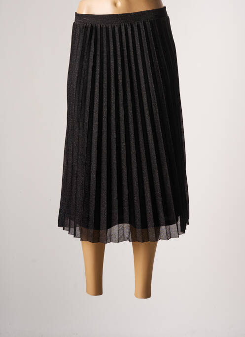 Fustă midi negru ICHI femeie