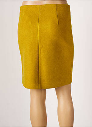 Fustă scurtă talie înaltă galben ICHI femeie