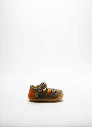 Sandale/Pantofi decupați verde KICKERS băiat