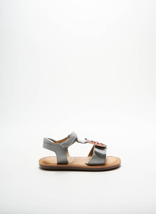 Sandale/Pantofi decupați gri MOD8 fată