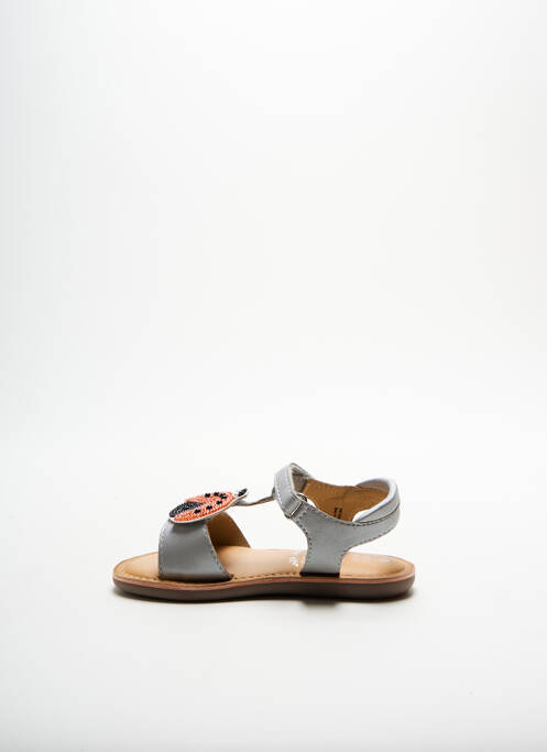 Sandale/Pantofi decupați gri MOD8 fată