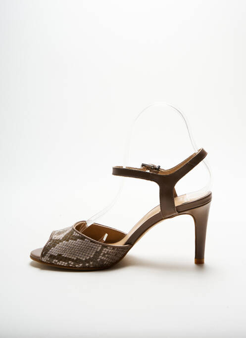 Sandale/Pantofi decupați maro PERLATO femeie