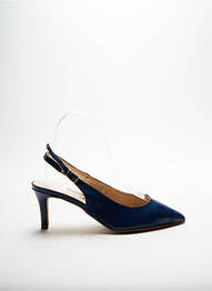 Pantofi cu toc închidere cu buclă(e) toc de 4 la 6 cm albastru DÉNOUÉE femme