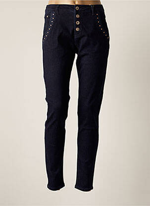 Blugi cu croială slim albastru CREAM femeie