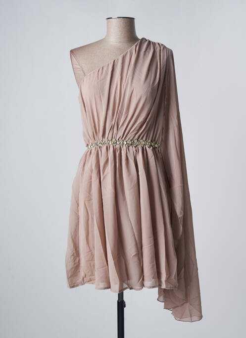 Rochie scurtă bej TENTATION femeie