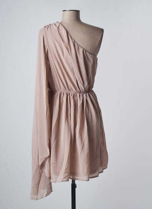 Rochie scurtă bej TENTATION femeie