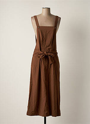 Rochie lungă maro LOLA ESPELETA femeie