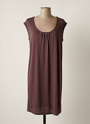 Rochie scurtă maro LOLA ESPELETA femeie