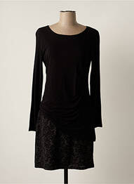 Rochie scurtă mâneci lungi mâneci lungi negru MASSANA femeie