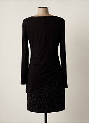 Rochie scurtă mâneci lungi mâneci lungi negru MASSANA femeie