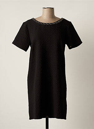Rochie scurtă mâneci scurte mâneci scurte negru TEDDY SMITH femeie