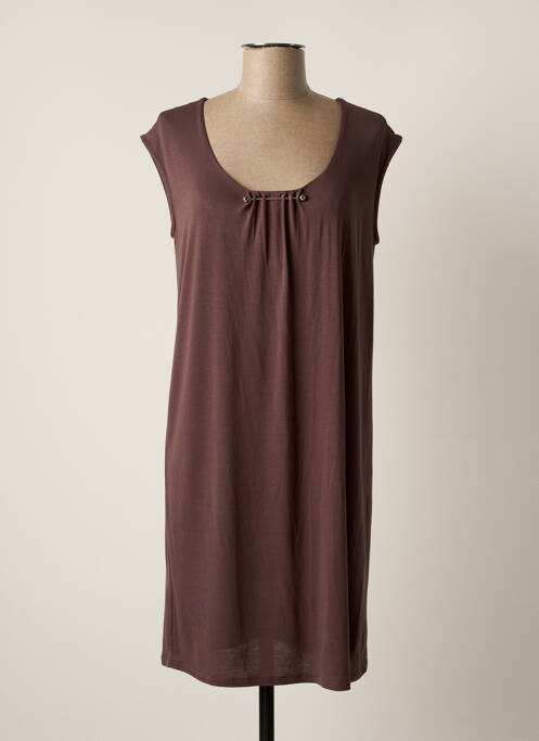 Rochie scurtă maro LOLA ESPELETA femeie