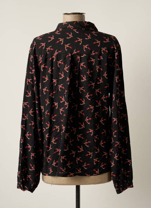 Cămașă imprimeu floral mâneci lungi negru DIPLODOCUS femme