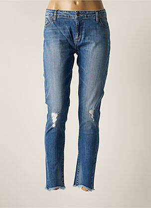 Blugi cu croială slim albastru SCHOOL RAG femeie