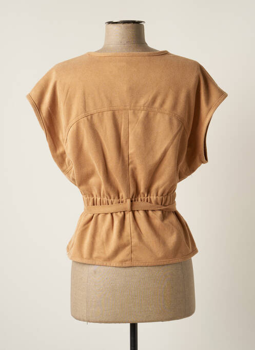 Vestă cu mâneci scurte bej MOLLY BRACKEN femeie