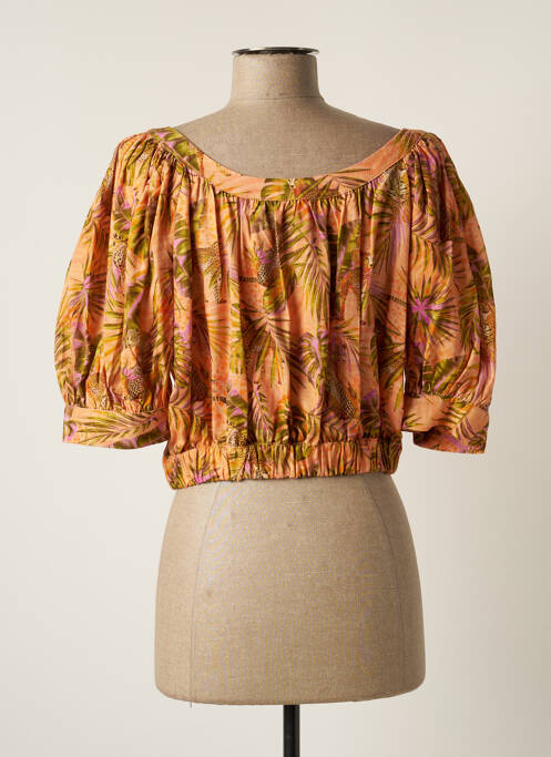 Top portocaliu DESIGUAL femeie