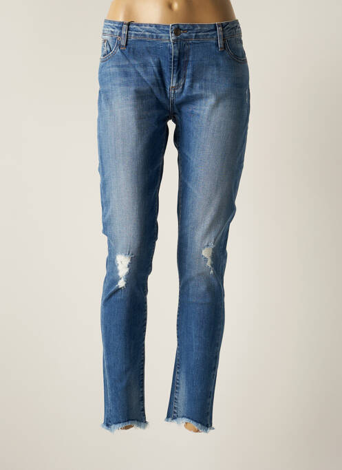 Blugi cu croială slim albastru SCHOOL RAG femeie